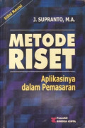 Metode Riset: Aplikasinya dalam Pemasaran Edisi Revisi