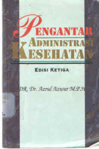Image of Pengantar Administrasi Kesehatan
