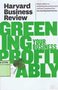 Image of Harvard Business Review on Greening YourBusiness Profitably